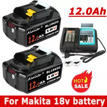 Аккумуляторная батарея 18 в для электроинструментов Makita, Ач, запасные аксессуары BL1840, BL1860, BL1850, литий-ионные аккумуляторные батареи со штативом