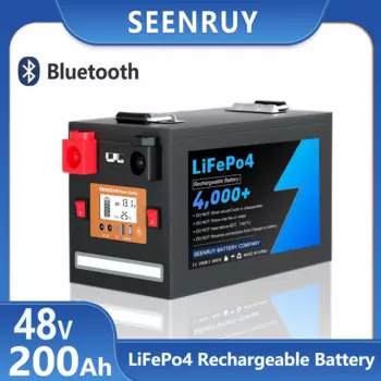 Аккумуляторная батарея большой емкости Lifepo4, 48 В, 200 ач, идеально подходит для автофургона, дома на колесах, со встроенным BMS по Bluetooth