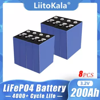 Аккумуляторная батарея LiitoKala, литий-железо-фосфатная батарея, 3,2 в, Ач, 8 шт.