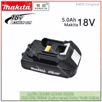 Аккумуляторная батарея makita 18 в, 5000 мАч, литий-ионная сменная ручная электрическая дрель Makita, электроинструменты BL1850 BL1830 BL1840 5,0 Ач