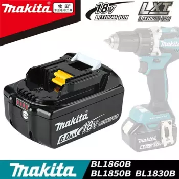 Аккумуляторная батарея Makita 18 в 6000 мА/ч для электроинструментов 18 в для замены телефона, зарядное устройство LXT BL1860B BL1860 BL1850