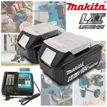 Аккумуляторная батарея Makita 18 в 6000 мАч, для электроинструмента BL1830B BL1850B BL1850 BL1840 BL1860, сменные литий-ионные батареи 18 в