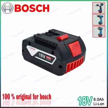 Аккумуляторные Литиевые Батарейки Bosch, 18 в, 6,0 Ач