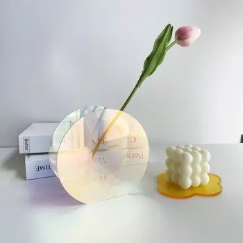 Акриловая ваза 3D волна современная