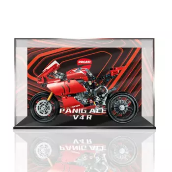Акриловая витрина 37x16x22 см 2 мм для конструктора Lego 42107 Ducati Technology, конструктор для мотоцикла, витрина, аксессуары