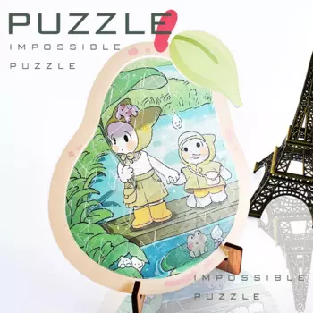 Акриловый пазл "Tutu Pear Rain", идеальный подарок на день рождения, милый акриловый пазл для семейного отдыха
