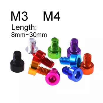 Алюминиевые винты M3 M4 с шестигранной головкой