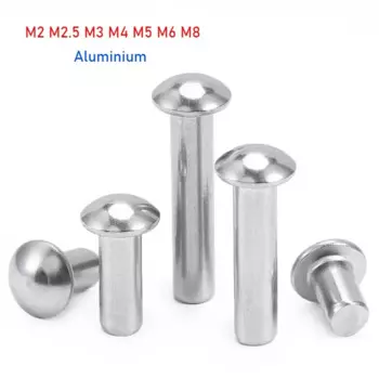 Алюминиевые заклепки с круглой головкой M2 M2.5 M3 M4 M5 M6 M8