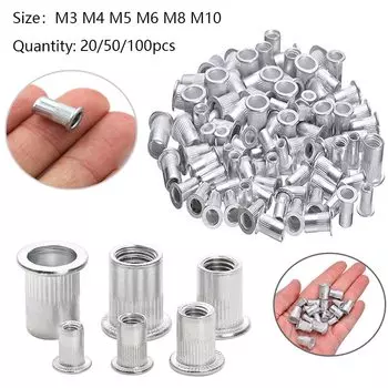 Алюминиевые заклепочные гайки M3 M4 M5 M6 M8 M10