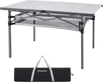 Алюминиевый складной стол для кемпинга на открытом воздухе, легкий складной портативный обеденный стол | США | Новинка