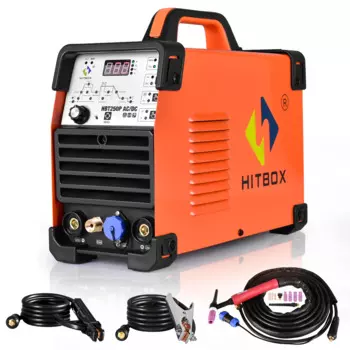 Алюминиевый сварочный аппарат HITBOX AC/DC HBT250P MMA ARC Stick, сварочные инструменты IGBT Inverter 2T 4T, сварочный аппарат с импульсом 220 В