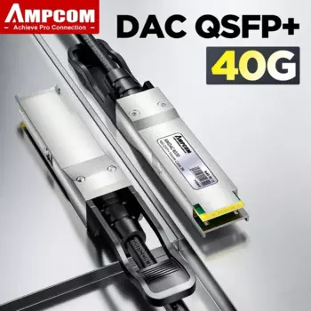AMPCOM 40G DAC кабель QSFP + пассивный медный кабель Twinax, для Cisco, Mikrotik, Ubiquiti, Meraki