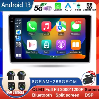 Android14 для GAZ Gazelle Busines 2010-2021 плеер автомобильный радиоприемник Carplay навигация GPS Android Auto видео DSP 4G Wi-Fi без 2din DVD