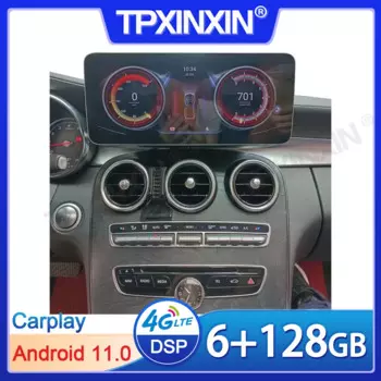 Android 11 автомобильный радиоприемник для Mercedes Benz GLC Class W253, головное устройство, ПК-навигация, автомобильный радиоприемник 4G WIFI, беспроводной Carplay и Android авто