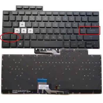 Английская клавиатура с подсветкой для ASUS TUF Dash F15 FX516 FX516PM FX516PE FA516 FX516P FX516PR