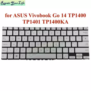 Английская клавиатура с подсветкой для ASUS Vivobook Go 14 TP1400 TP1401 TP1400KA TP1401KA TP1400KA-0071/bz056/bz057/hd421, Великобритания/ГБ, ЕС, Новинка