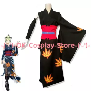 Аниме Gintama Tsukuyo Косплей костюмы японское кимоно Женский маскарадный костюм Хэллоуин Карнавальная форма на заказ