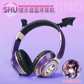 Аниме игра Luxiem Vtuber хита Rias Shoto милые кошачьи уши Модная Портативная Складная гарнитура беспроводные Bluetooth наушники Косплей Подарки