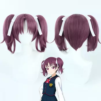 Аниме Love Live!Sunshine! Парик для косплея Aqours, белый парик для косплея казуно, РИА, казуно, леач, Сейра, двойной хвост