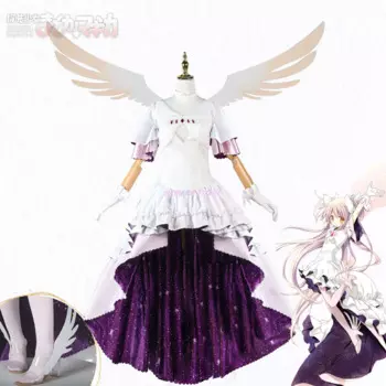 Аниме Puella Magi Madoka Magica Kaname Madoka Косплей Костюм Богиня Юбка Платье Хэллоуин Карнавальный Женский Сексуальный Карнавальный Костюм