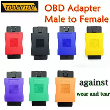 Анти-износостойкий Универсальный адаптер OBDII для подключения к автомобилю, адаптер OBD 16-контактный штекер-гнездо, разъем obdii