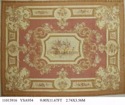 Античный французский ковер редкий стиль Aubusson античный французский шерстяной ковер 19-го века Aubusson шерстяные вязаные ковры