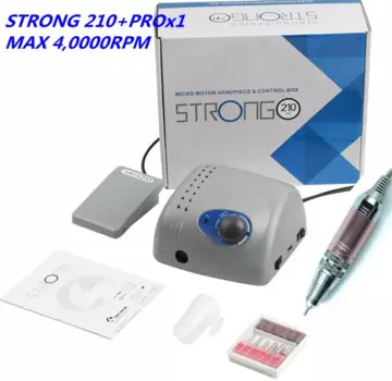 Аппарат для маникюра STRONG 210 PRO X1, 40000 об./мин.
