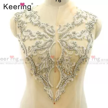 Аппликация для тела со стразами для свадебного панно, 3D Fashion, WDP-345