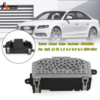 Areyourshop вентилятора отопителя, резистор мотора 8K0820521 для Audi A4 B8 1,8 2,0 3,0 3,2 2007-2016 8K0820521