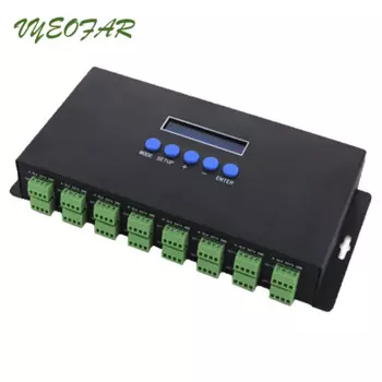 Artnet Eternet для Контроллера SPI/DMX Pixel BC-216 16-канальный выход для 2811 2812 2801 Используйте светодиодный контроллер SPI