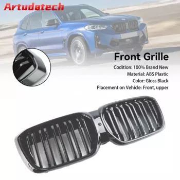Artudatech глянцевая черная передняя решетка для радиатора для BMW IX3 G08 LCI 2022 + Двойная решетка