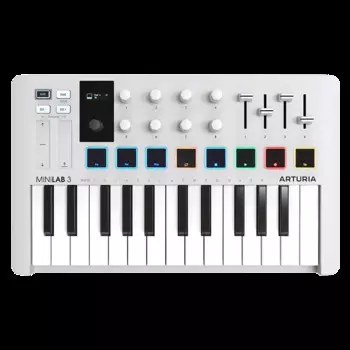 Arturia MiniLab 3 Mk3 25-клавишный портативный композитор MIDI-клавиатура коврик для гольфа контроллер