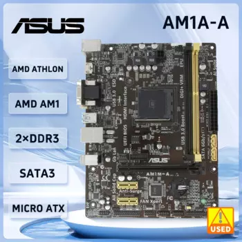ASUS AM1M-A материнская батарея поддерживает AMD Athlon-5370 5150 3850 cpu DDR3 32GB SATA III Micro ATX