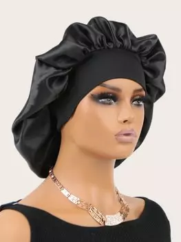 Атласная шелковая шапочка для сна унисекс