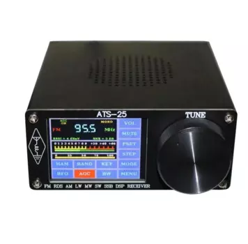 ATS-20+ / ATS-25+ ATS25X1 Si4732 Вседиапазонный радиоприемник FM LW(MW SW) SSB +Бесковая антенна +Акумулятор +USB-кабель +Динамик
