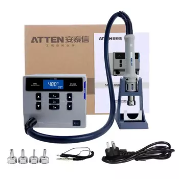 ATTEN ST-862D паяльная станция для термофена бессвинцовая интеллектуальная паяльная станция с цифровым дисплеем 1000 Вт для ремонта чипов печатной платы телефона
