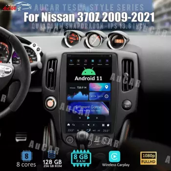 AuCar T-Style Android головное устройство радио для Nissan 370Z Z34 GPS Navi 1920*1080 13,6 дюймов Tesla 370Z мультимедиа
