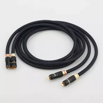 Audiocrast A10 посеребренный кабель RCA Высококачественный аудиокабель 2RCA на 2RCA для усилителя CD DVD-плеер