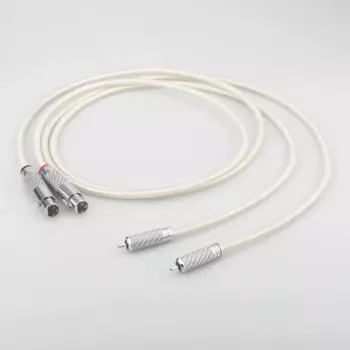 Audiocrast A26 Посеребренный переходник RCA на XLR «папа» Аудио Hi-Fi кабель Углеродное волокно RCA «папа» на углеродное волокно XLR «мама»