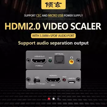Аудиопреобразователь HDMI 2,0, 1080 каналов, каналов, адаптер декодера, 4k вход в hd p выход downscaler для ТВ, PS4, STB, DVD-динамика