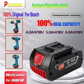 Аутентичный литий-ионный аккумулятор BOSCH 18 В 5,0 Ач 6,0 Ач GBA 18 В 6,0 Ач 18 В Professional GBA GSR GSB BAT618 BAT609 с датчиком уровня топлива