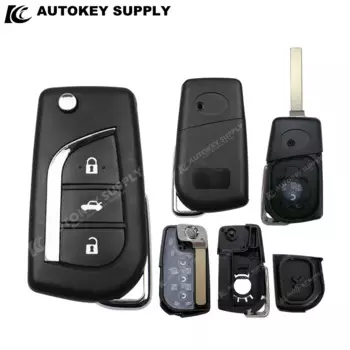 AutokeySupply для новой замены 3-кнопочный пульт дистанционного управления откидной ключ корпус активиf119