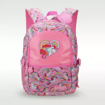 Австралия Smiggle, оригинальная популярная детская школьная сумка, милая девушка, розовая, с единорогом, высококачественная школьная сумка 16 дюймов