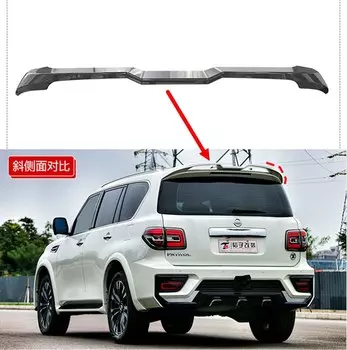 Авто ABS пластик белый черный цвет задний багажник загрузки крыла Спойлер автомобильные аксессуары 1 шт. для Nissan PATROL Y62 2011-2020