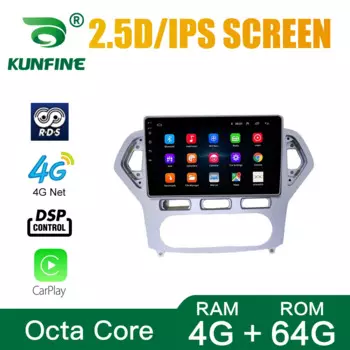 Автомагнитола для Ford MONDEO GTDi240 2007-2010 MT AC OctaCore Android10.0Car DVD GPS навигатор плеер Deckless Car Stereo Headunit