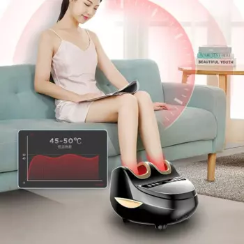 Автоматический массажер для ног с подушкой 4D, спа-аппарат для детокса и разминания acupoint, Интеллектуальный таймер для горячего массажа ног