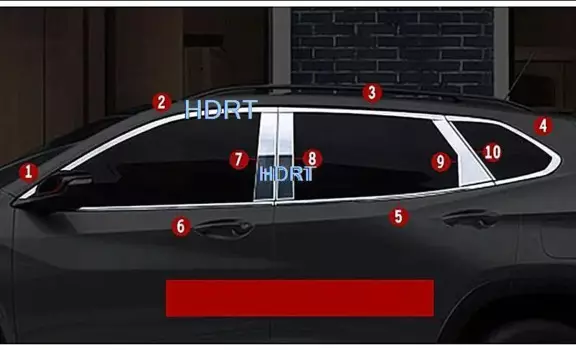 Автомобильная палочка из нержавеющей стали, украшение для стекла, стойка, средняя колонка, полоса, отделка для Chevrolet Trax Tracker 2019 2020 2021
