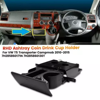 Автомобильная пепельница RHD с держателем планшетов 7 h285860171n для VW T5 Transporter Campmob 2010-2015, подставка-держатель для стакана для питьевой воды