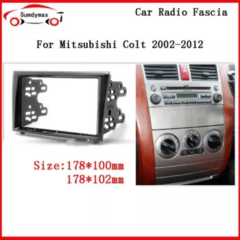 Автомобильная радиостанция 2din, Fascia для Mitsubishi colt 2002-2012, автомобильный мультимедийный плеер, стереопанель, рамка, адаптер, монтажный комплект