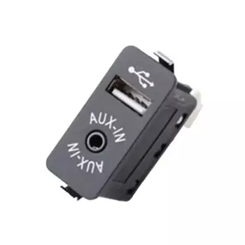 Автомобильная розетка USB AUX для BMW 1 3 5 серии E60 E61 E81 E87 E90 E91, черный материал ABS, быстрая установка